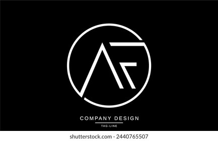 AF, FA Letras abstractas Logo Monograma Diseño Icono Fuente