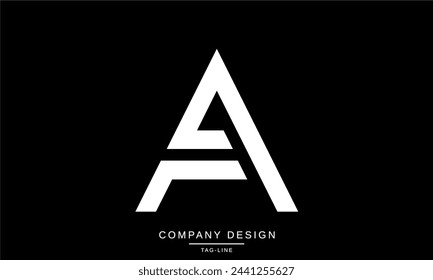 AF, FA Letras abstractas Logo Monograma diseño Icono Fuente