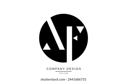 AF, FA Letras abstractas Logo Monograma diseño Icono Fuente