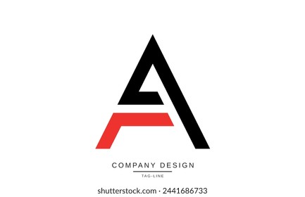 AF, FA Letras abstractas Logo Monograma diseño Icono Fuente