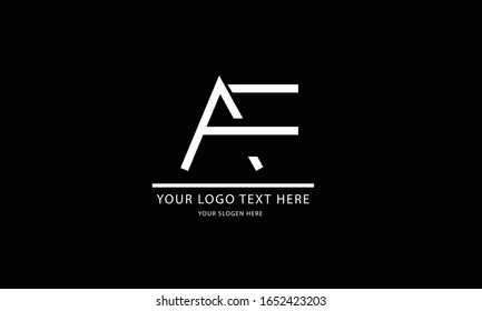 AF FA abstract vector logo monogram template