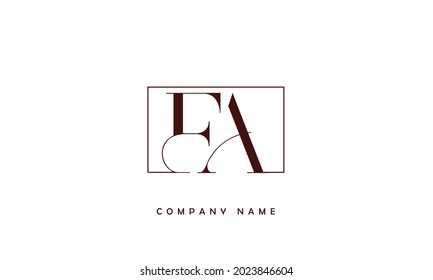 AF, FA Alphabets Letters Logo Monogram