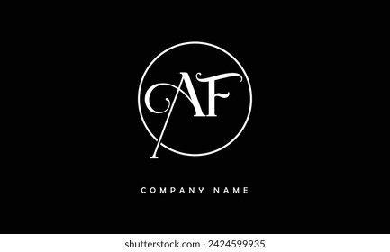 AF, FA Alfabetos Letras Logo Monograma
