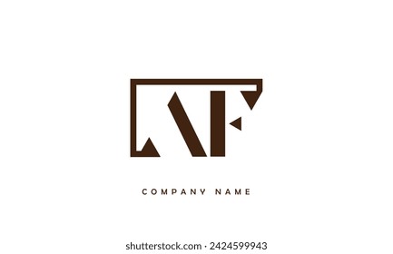 AF, FA Alfabetos Letras Logo Monograma