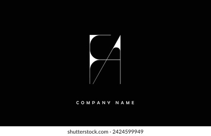 AF, FA Alfabetos Letras Logo Monograma