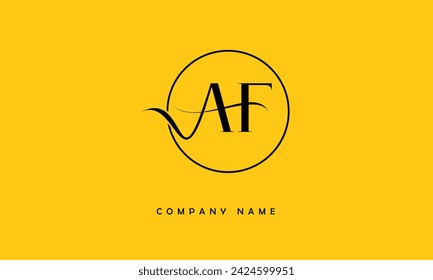 AF, FA Alfabetos Letras Logo Monograma