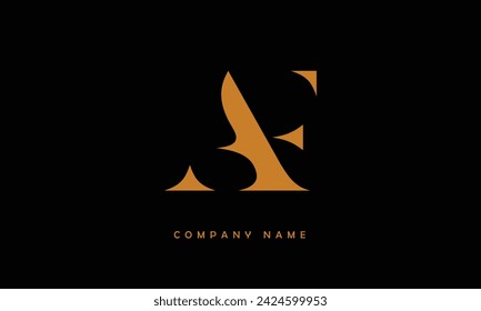 AF, FA Alphabets Letters Logo Monogram