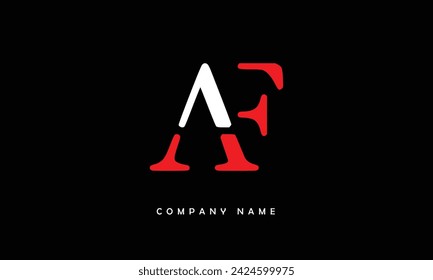 AF, FA Alphabets Letters Logo Monogram