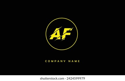 AF, FA Alfabetos Letras Logo Monograma