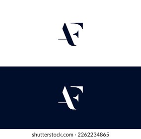 AF, FA business vector logo design. FA, AF Creative logo design, cooperate logo, Identity design.