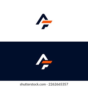 AF, FA business vector logo design. FA, AF Creative logo design, cooperate logo, Identity design.