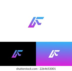 AF, FA business vector logo design. FA, AF Creative logo design, cooperate logo, Identity design.