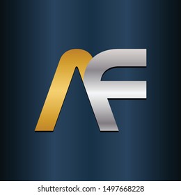 AF FA Double Initial Alphbet letters Logo
