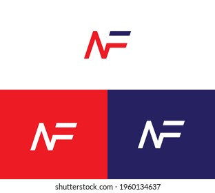 plantilla de logotipo AF o FA o F y de vector abstracto