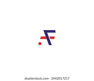 AF or FA letter logo