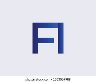 AF FA LETTER LOGO DESIGN VECTOR TEMPLATE