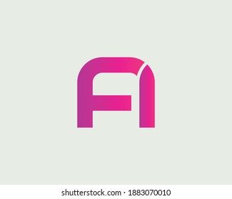 PLANTILLA DE VECTOR DE DISEÑO DE LOGOTIPO DE LA CARTA AF