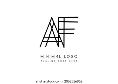 AF OR FA Letter Logo Design. Creative Modern A L Letters icon vector Illustration