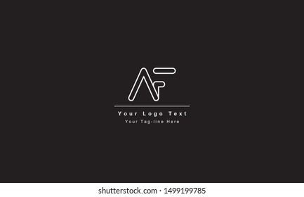 AF or FA letter logo. Unique attractive creative modern initial AF FA A F initial based letter icon logo