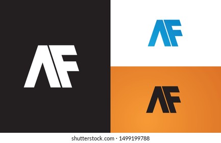 AF or FA letter logo. Unique attractive creative modern initial AF FA A F initial based letter icon logo