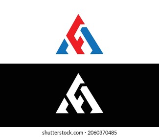 AF And FA Logo And Icon Design Creative Vector Template.