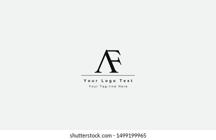 AF or FA logo. Unique attractive creative modern initial AF FA A F initial based letter icon logo