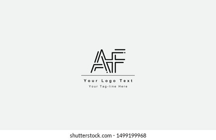 AF or FA logo. Unique attractive creative modern initial AF FA A F initial based letter icon logo