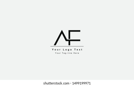 AF or FA logo. Unique attractive creative modern initial AF FA A F initial based letter icon logo