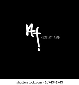 Af logotipo escrito a mano para identidad