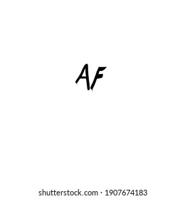AF handwritten logo for identity