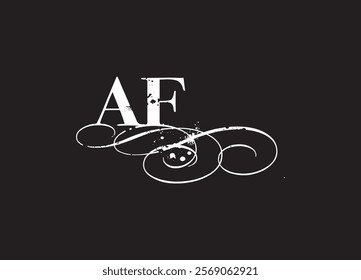 AF initial letter logo design and minimalist logo
