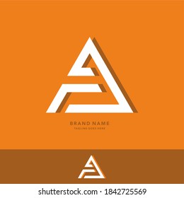 plantilla de logotipo de la letra inicial de AF