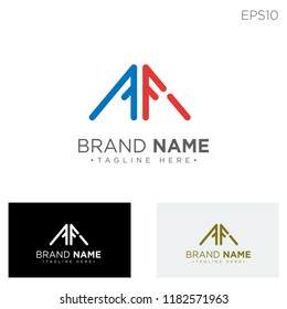 af initial logo template