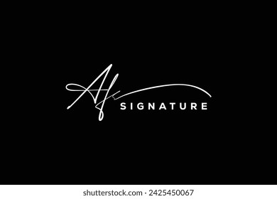 AF initials Handwriting signature logo. AF Hand drawn Calligraphy lettering Vector. AF letter real estate, beauty, photography letter logo design.