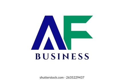 Letra AF Diseño creativo Logotipo Plantilla