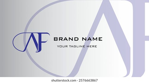 AF letter design logo concept with elegant style