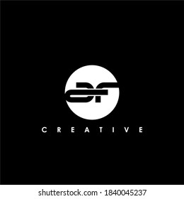 Letra AF Modelo de diseño inicial de logotipo Ilustración vectorial	
