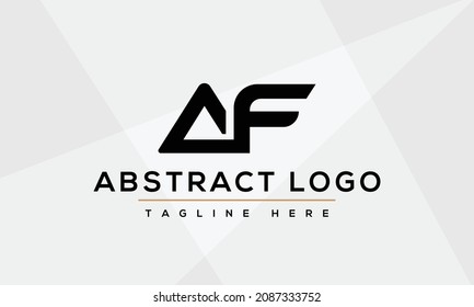 af letter logo alphabet design icon vector symbol