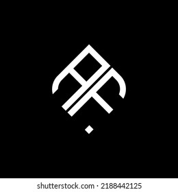 Logo de la letra AF diseño creativo con gráfico vectorial
