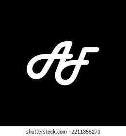 AF letter logo creative design with vector graphic, AF simple and modern logo in triangle shape.