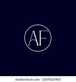AF letter logo creative design with vector graphic AF simple and modern logo