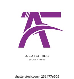 AF letter logo Creative Design. AF monogram Logo Unique Concept Vector. AF creative modern flat abstract initials letter logo.