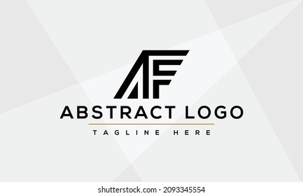 AF Letter Logo Design. Creative Modern A F Letters icon vector Illustration.