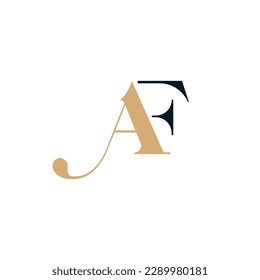 AF Letter Logo Design. Creative Modern A F Letters icon vector