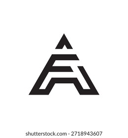 AF Letter Logo Design (Design de logotipo de letra). AF Vetor de design de logotipo de letra criativa, AF Letter Initial Logo Design.