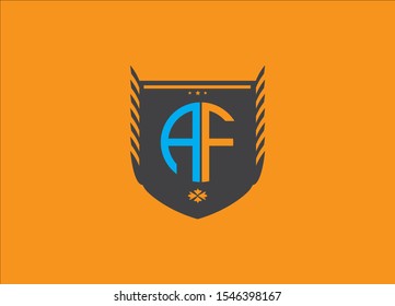 AF letter logo design image - vector