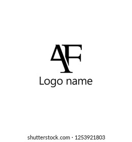 AF Letter Logo Design, Premium Vector Creative Modern identity design, vector