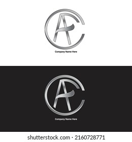A.F. Plantilla de diseño de logotipo de carta