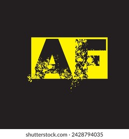 AF Letter Logo Design Template Vector