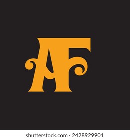 AF Letter Logo Design Vorlage Vektor